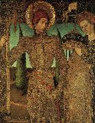 HUGUET, Jaume Triptych of Saint George (detail) af oil painting artist